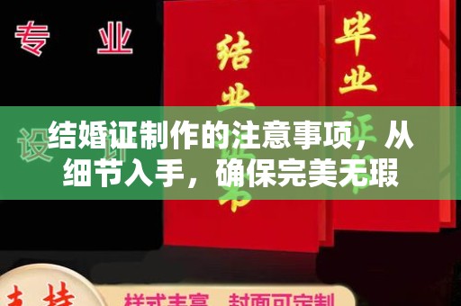 沿河结婚证制作的注意事项，从细节入手，确保完美无瑕