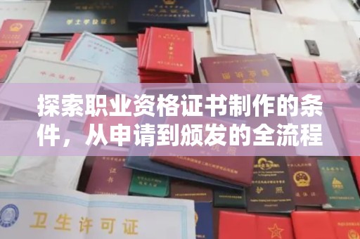 沿河探索职业资格证书制作的条件，从申请到颁发的全流程解析