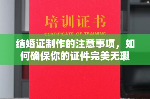 沿河结婚证制作的注意事项，如何确保你的证件完美无瑕