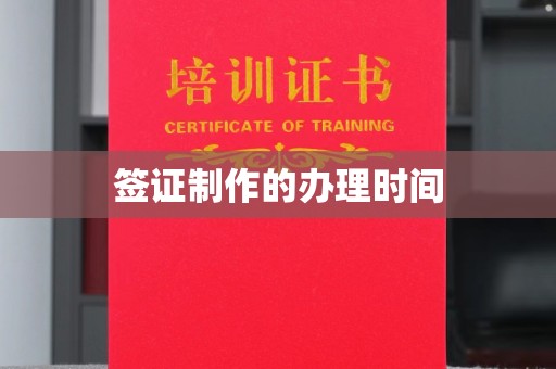 沿河签证制作的办理时间