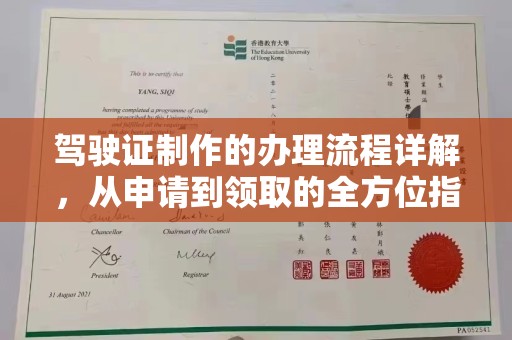 沿河驾驶证制作的办理流程详解，从申请到领取的全方位指南