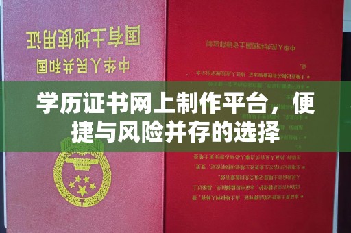 沿河学历证书网上制作平台，便捷与风险并存的选择