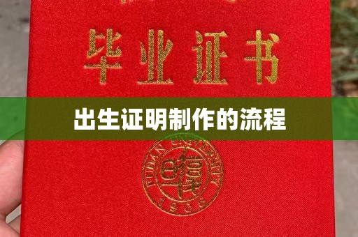 沿河出生证明制作的流程